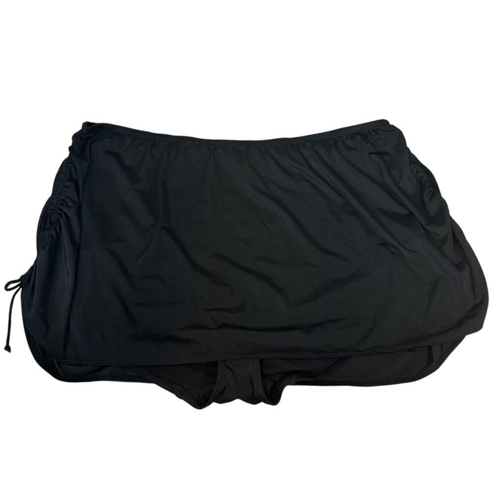 SWIM By CACIQUE Black Swim Skirt Bottom Size 40